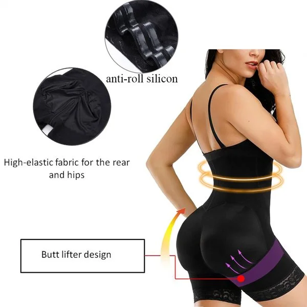 FeelinGirl Body Shaper for Women Tummy Control Butt lifter Bodysuit Faja Shapewear  for Women Waist Trainer Black XS-S : : Clothing, Shoes &  Accessories