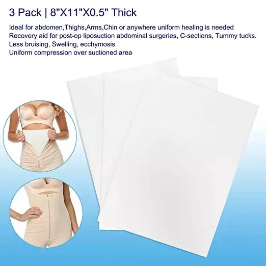 Thick liposuction foam sheets for lipo garments