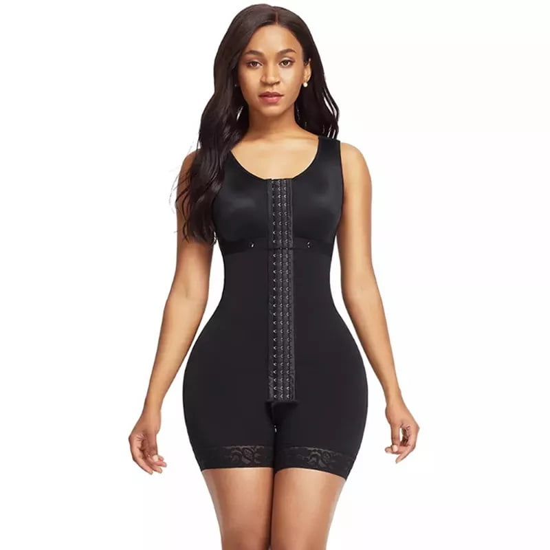 LADY COMFORT 3010 Knee-Length Slimming Bodyshaper  Post-OP & Daily Use  Faja (Black, XS) at  Women's Clothing store