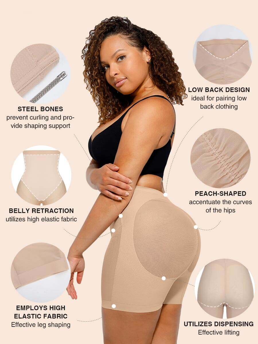 Low-Back Tummy Control Shapewear Shorts