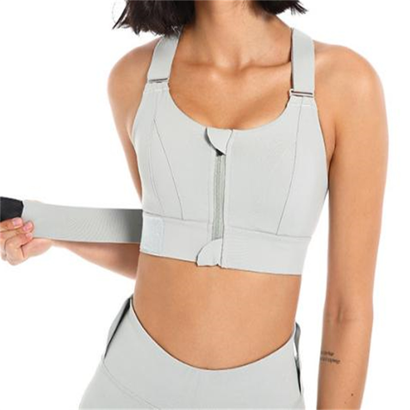 Cross-back Sports Bra for Women Front Zip, Adjustable Straps & Waistband, No Underwire, Padded, Cross-Back Full Support – S to 4XL - Image 13