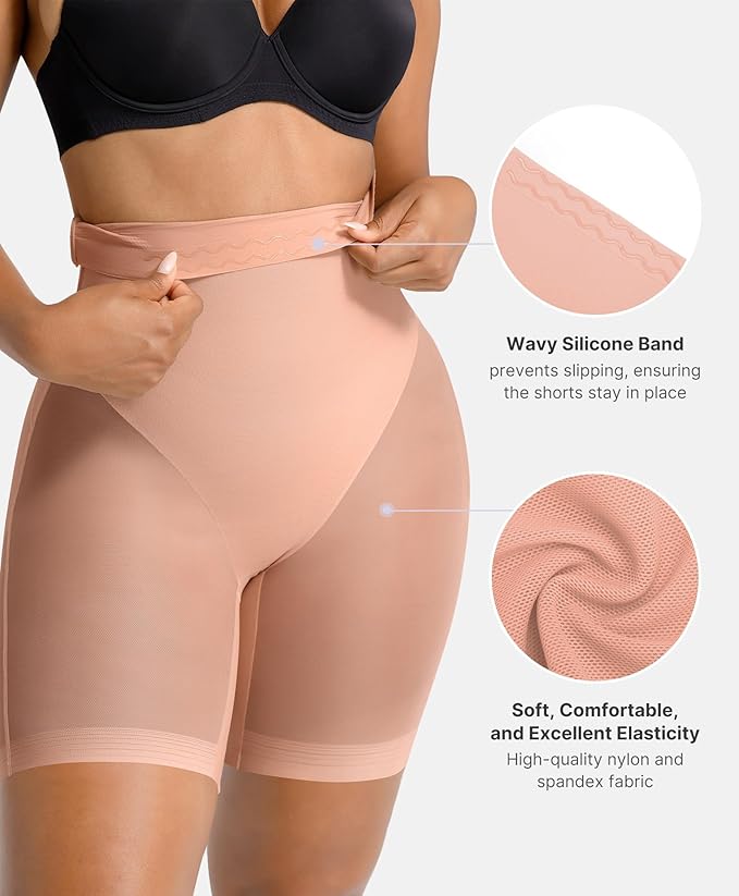 Women’s High-Waist Butt-Lifting Shapewear Shorts – 360° Tummy Control, Seamless Body Shaper with Anti-Roll Waist & All-Day Comfort - Image 3