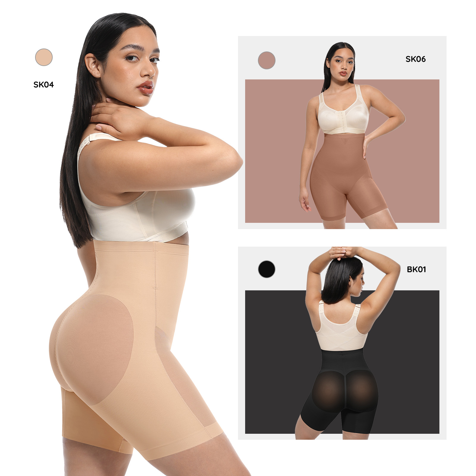 Women’s High-Waist Butt-Lifting Shapewear Shorts – 360° Tummy Control, Seamless Body Shaper with Anti-Roll Waist & All-Day Comfort - Image 17