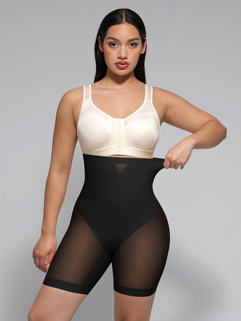 High-Waist Tummy Control Shapewear Shorts – Anti-Roll Body Shaper - Image 13