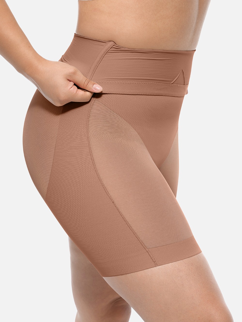 High-Waist Tummy Control Shapewear Shorts – Anti-Roll Body Shaper - Image 6
