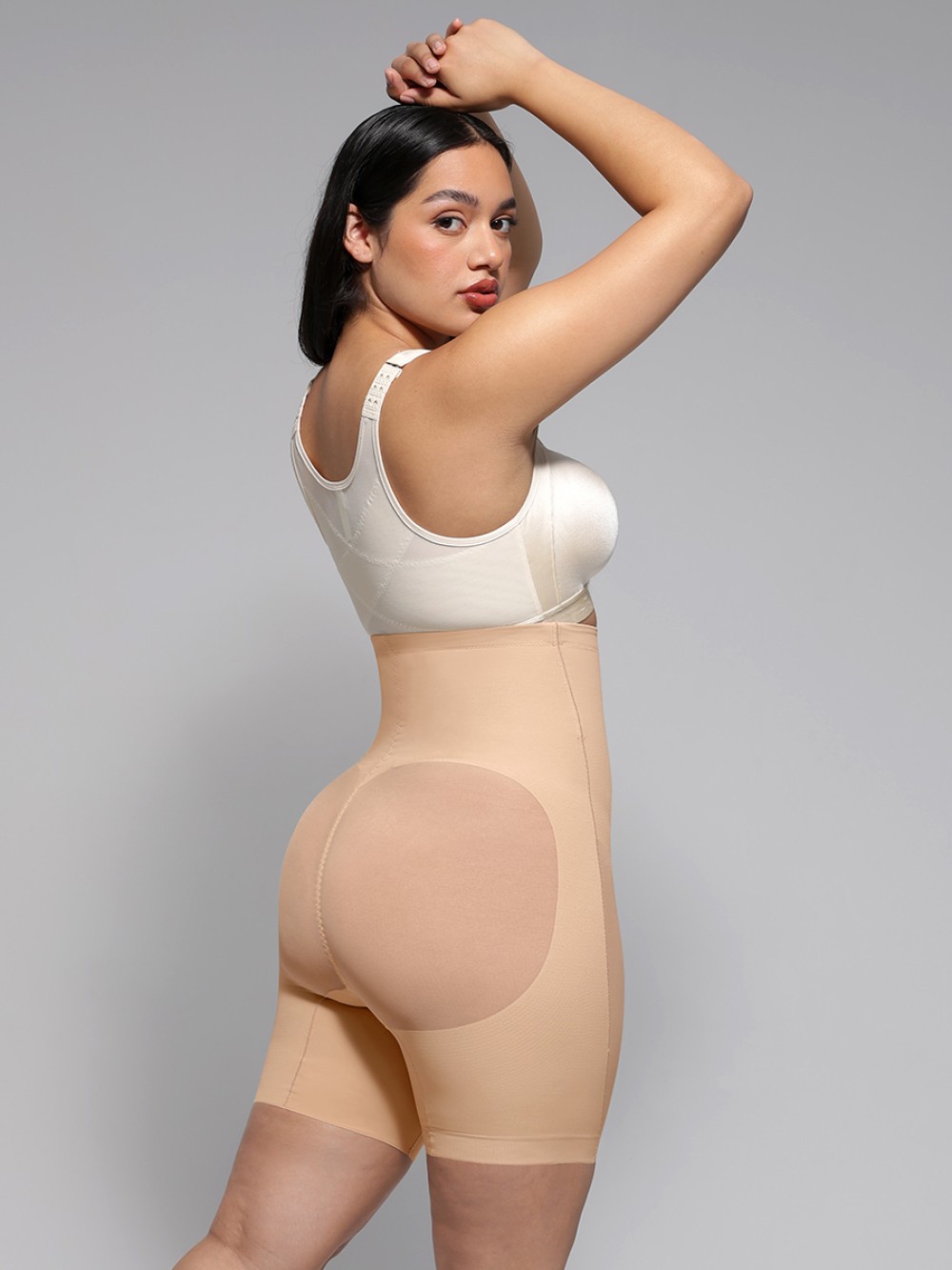High-Waist Tummy Control Shapewear Shorts – Anti-Roll Body Shaper - Image 10