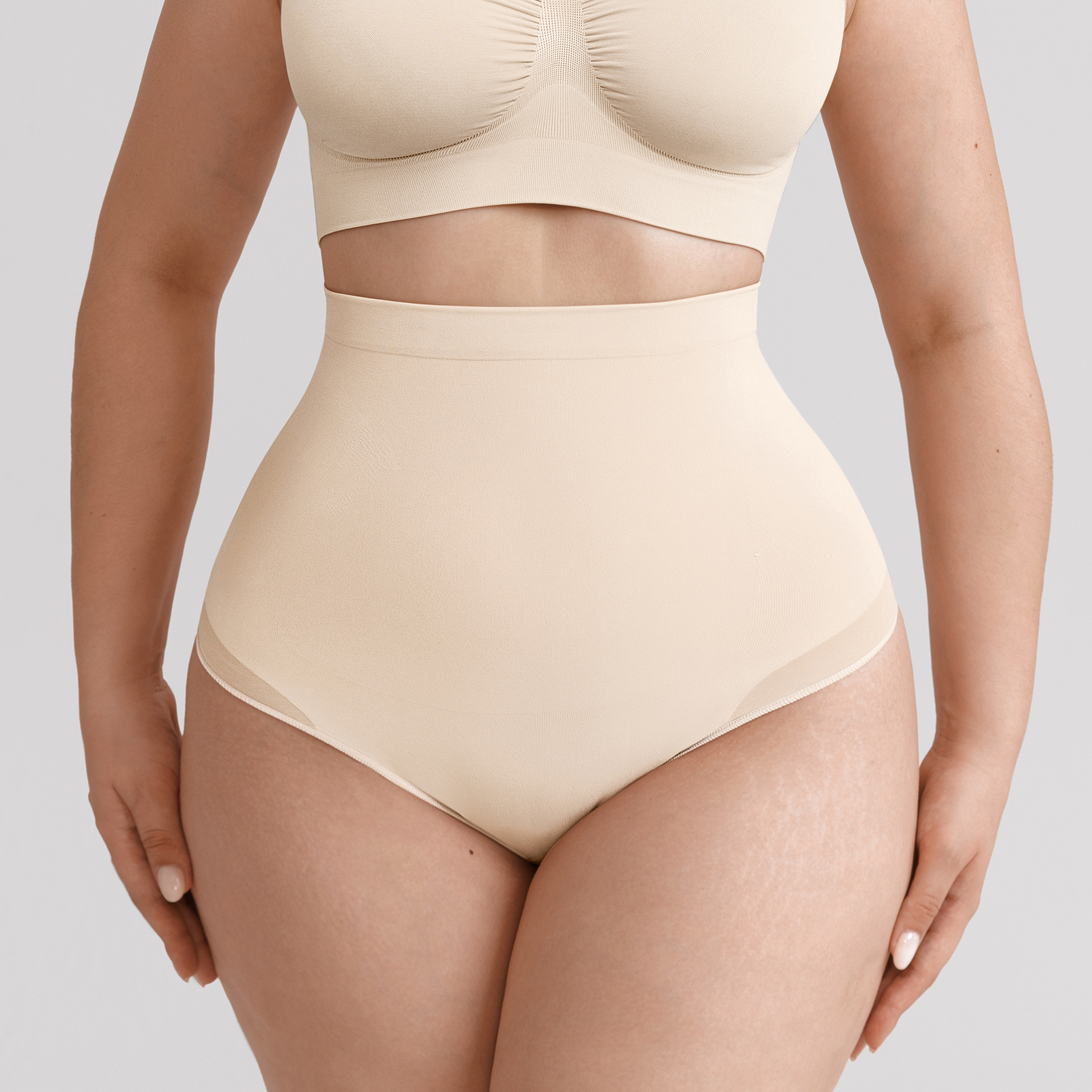 Women’s High-Waist Tummy Control Seamless Shapewear Thong Panty - Image 2