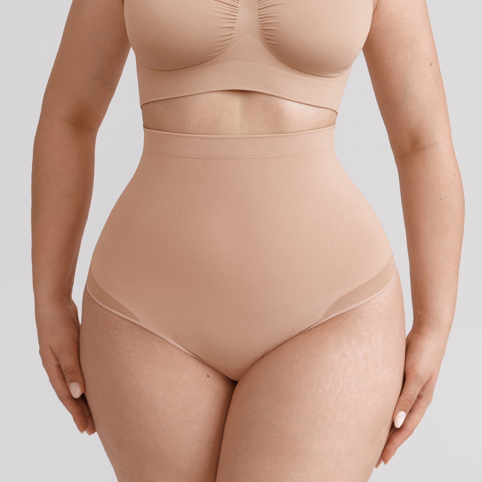 Women’s High-Waist Tummy Control Seamless Shapewear Thong Panty - Image 3