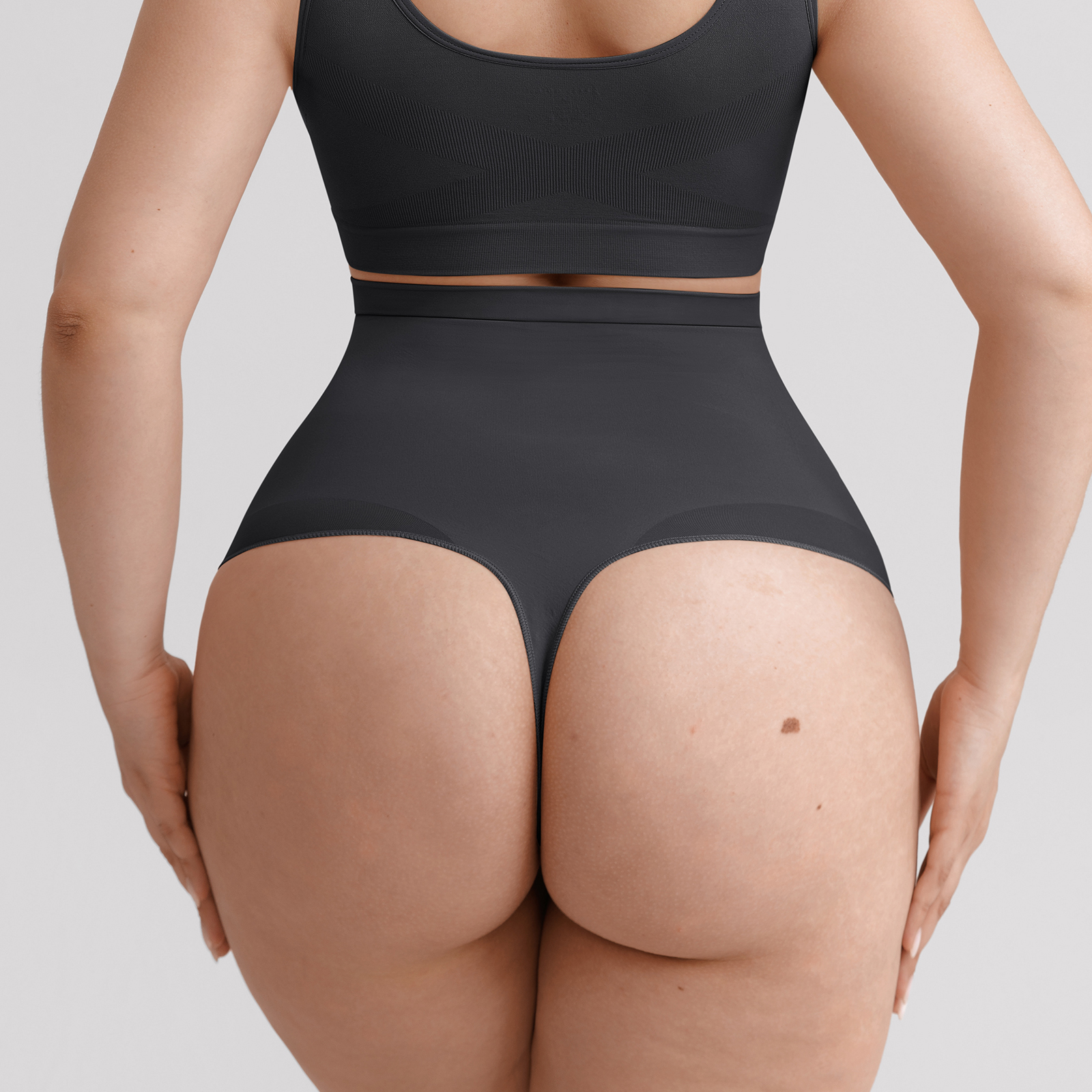Women’s High-Waist Tummy Control Seamless Shapewear Thong Panty - Image 4