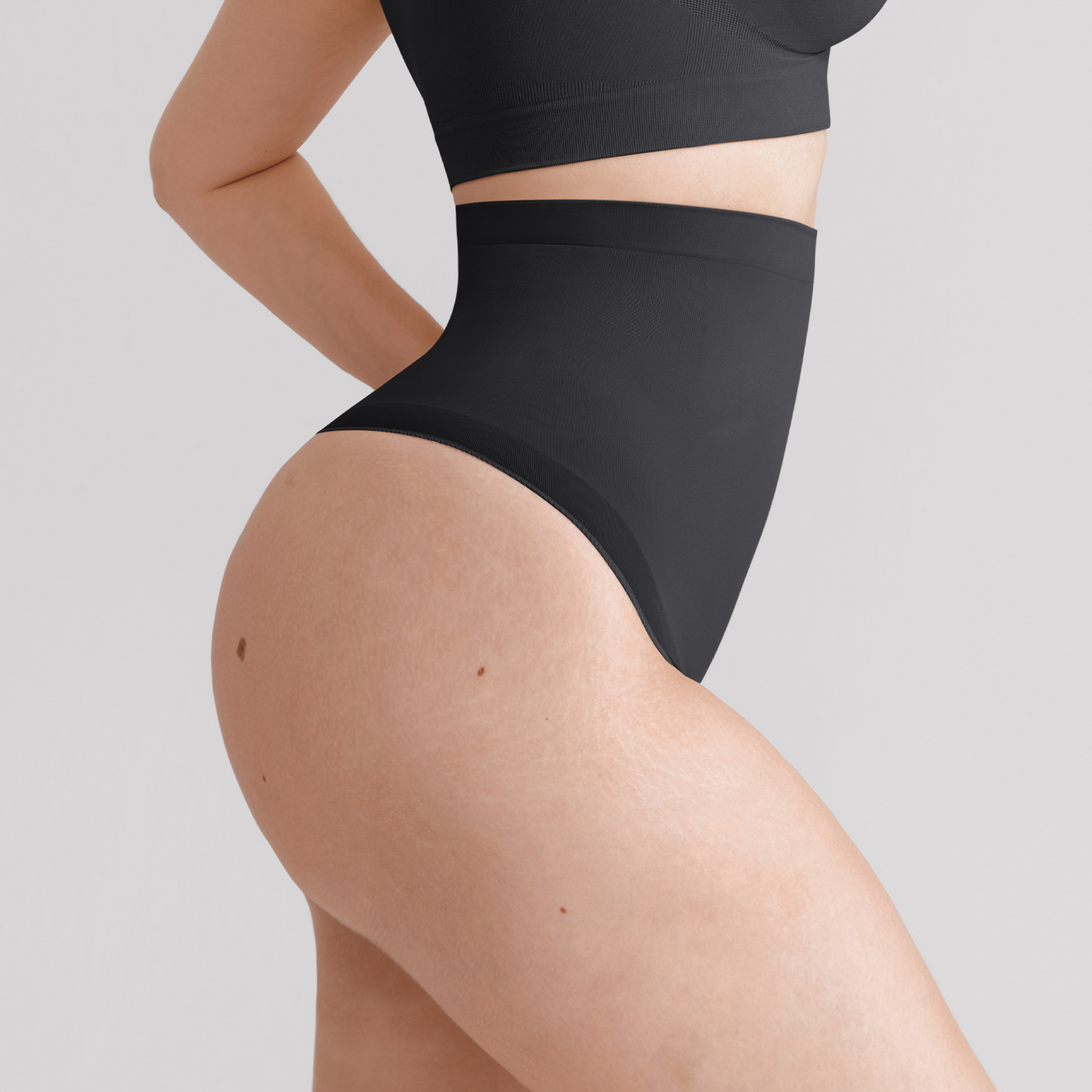 Women’s High-Waist Tummy Control Seamless Shapewear Thong Panty - Image 7
