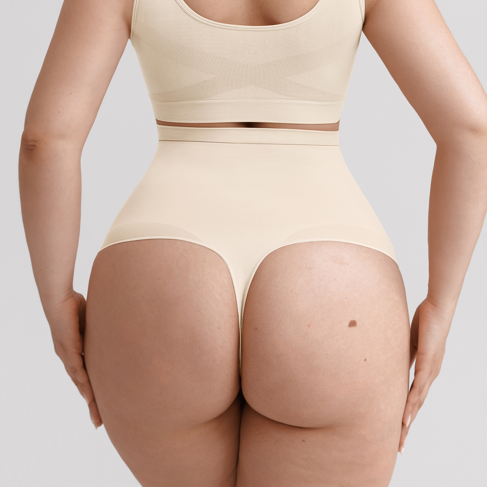 Women’s High-Waist Tummy Control Seamless Shapewear Thong Panty - Image 6
