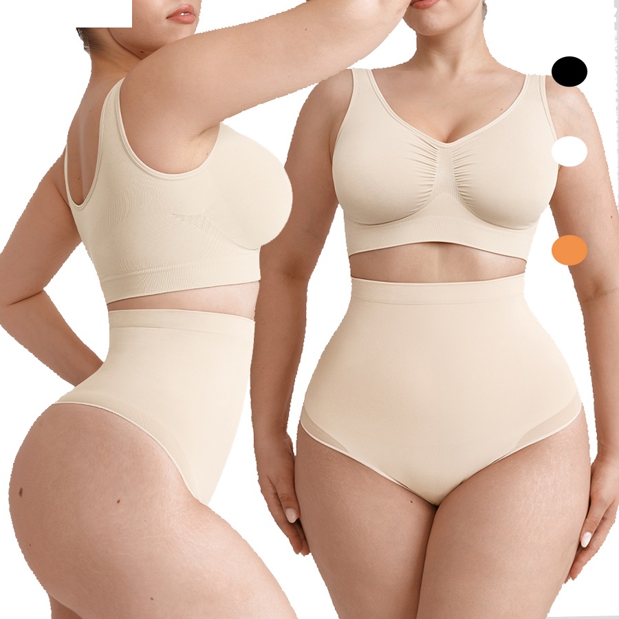 Women’s High-Waist Tummy Control Seamless Shapewear Thong Panty - Image 9